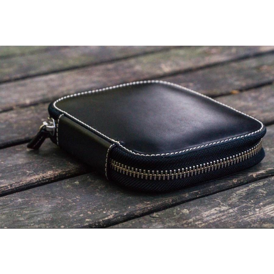 Galen Leather ガレンレザー レザーラウンドジップ10本差しペンケース