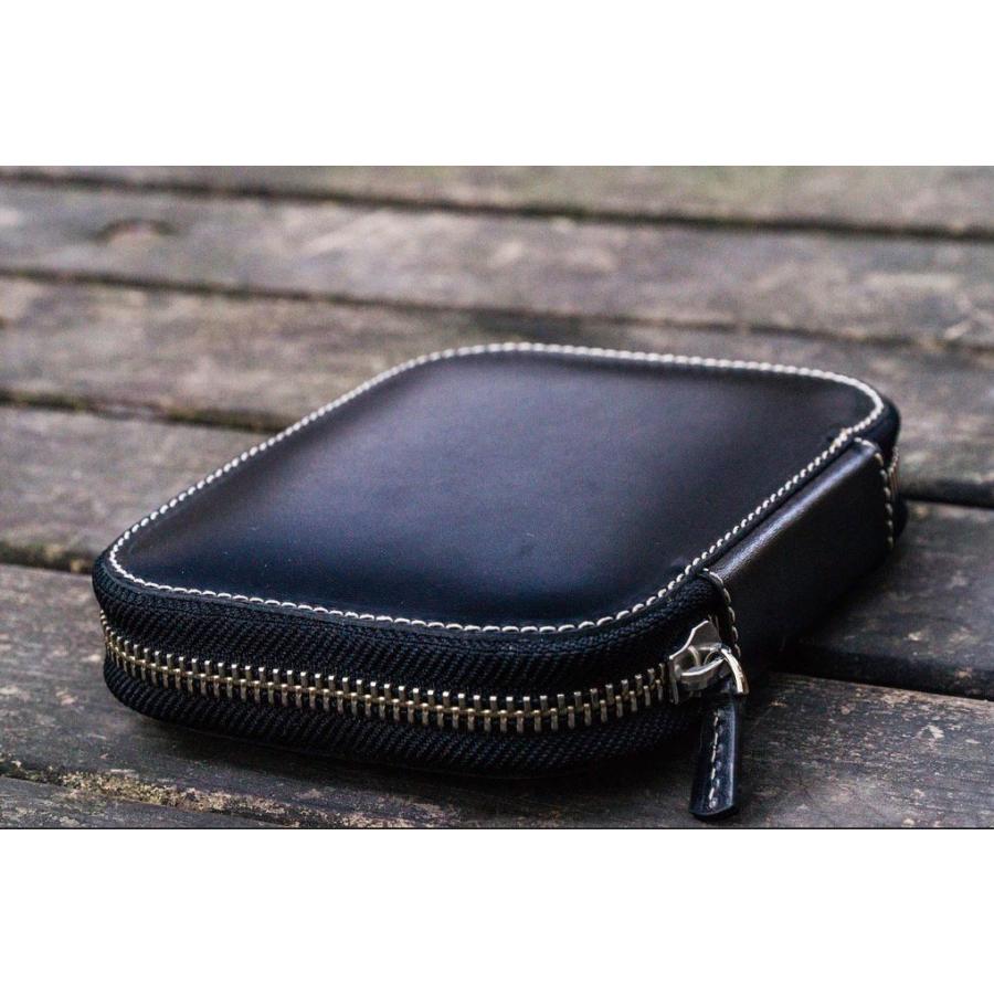 Galen Leather ガレンレザー レザーラウンドジップ10本差しペンケース