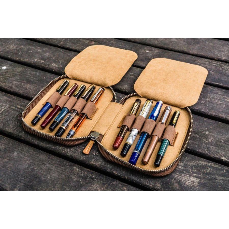 Galen Leather ガレンレザー レザーラウンドジップ10本差しペン