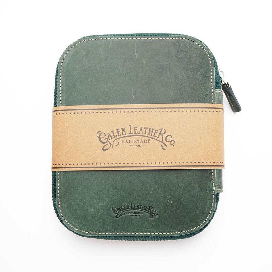 Galen Leather ガレンレザー レザーラウンドジップ10本差しペンケース