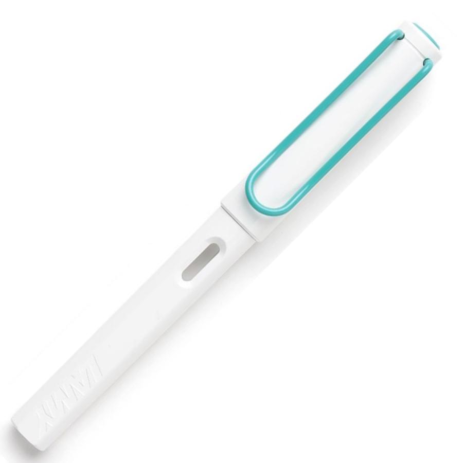 LAMY（ラミー） SAFARI 万年筆 ホワイト水色クリップ (EF 極細)数量