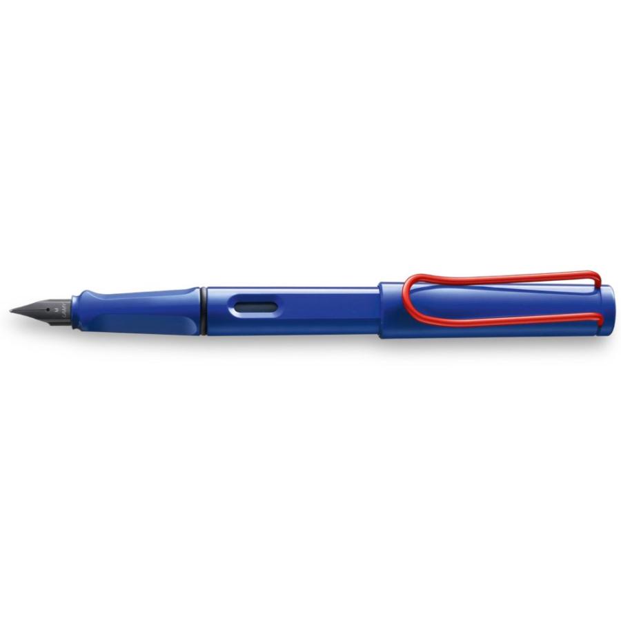 新品★限定★LAMY ラミーサファリ　ロイヤルブルー✖️レッドクリップ F LAMY（ラミー） SAFARI 万年筆 ブルー・レッドクリップ(F 細字)限定色
