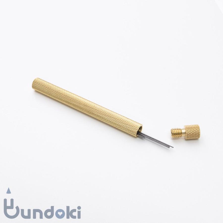 MINT GARAGE MECHANICAL PENCIL LEAD CYLINDER シャー芯ケースBrass
