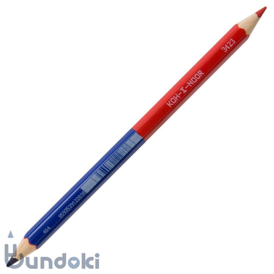 KOH-I-NOOR/コヒノール 太軸６角赤青鉛筆/3423｜bundoki