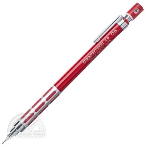 ぺんてる Pentel GRAPH 1000 CS 製図用シャープペンシル(0.5mm レッド