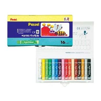 （まとめ）ぺんてる パッセル GHPAR-16 16色ゴム掛〔×5セット〕 - 絵具、顔料