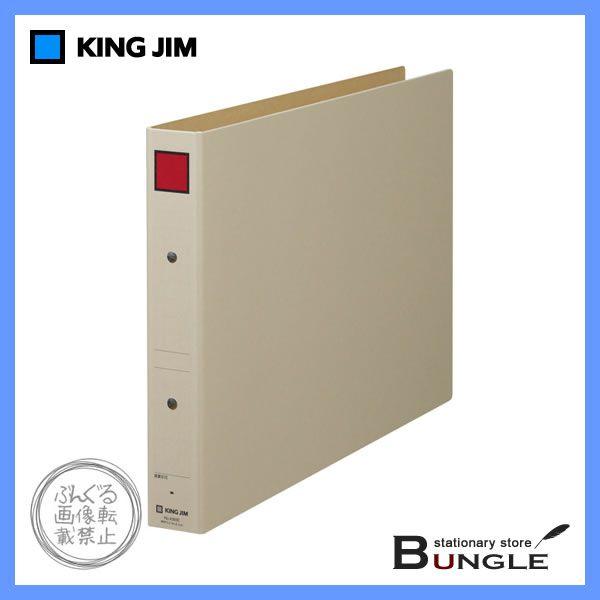 【B4ヨコ型】キングジム／保存ファイル（4393E）　赤　とじ厚30mm　収納枚数300枚　2穴　保存書類専用ファイル／KING JIM｜bungle
