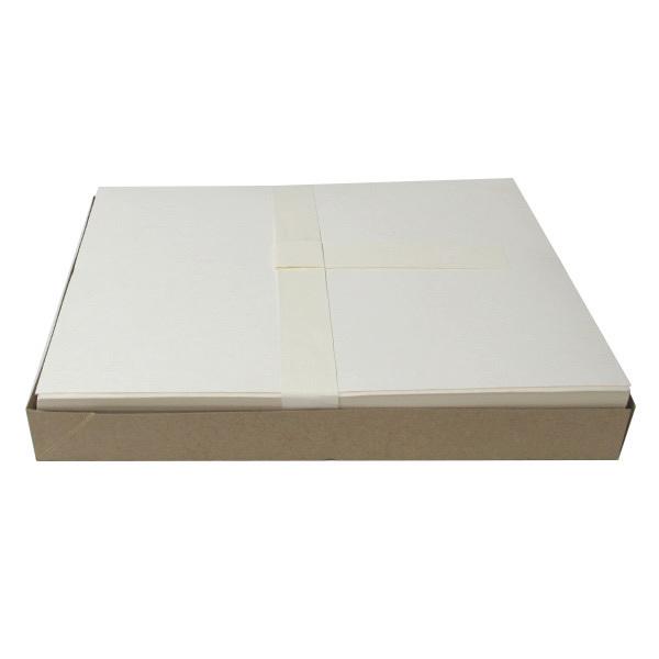 [白梅] 【古法】 (手漉)箱=1000枚 清書用（5214700）清書や作品用にも使える手漉の高級仮名半紙