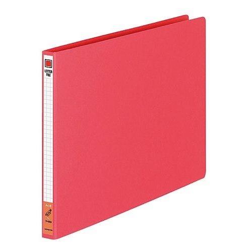 【A4-E・横型】コクヨ／レターファイル・色厚板紙（フ-555R）赤　2穴　収容枚数120枚　スライドコマが固定されてセットしやすい！ KOKUYO｜bungle