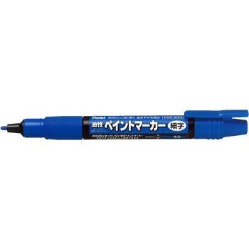 ぺんてる　油性ペイントマーカー 細字（青）MSP20-C　金属部品を使っていない油性ペイントマーカー♪｜bungle