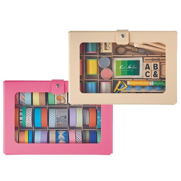 【全7色】LIHIT LAB.（リヒトラブ）／CUBE FIZZ コレクションケース（A-698）マスキングテープやスタンプ、裁縫道具など小物の収納にぴったりなケース｜bungle｜04