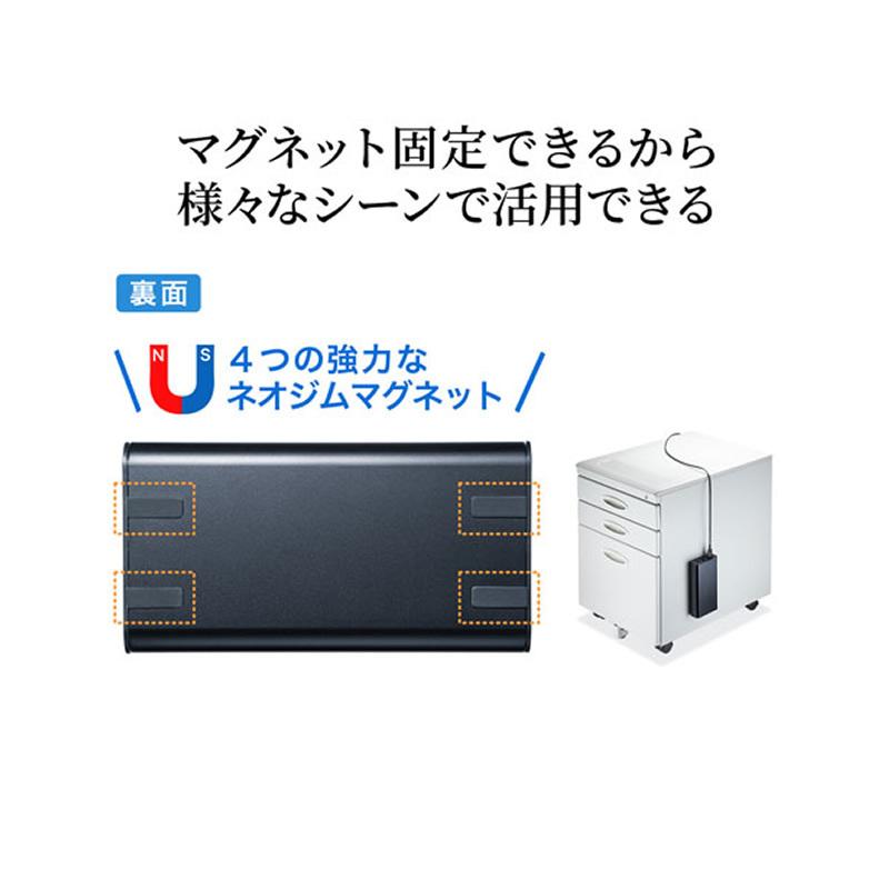 サンワサプライ／モバイルバッテリー（AC・USB出力対応