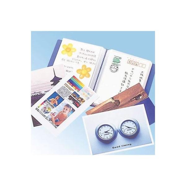 青 A6 クリアファイル クリアブック A6 30ポケット CB4072-B ナカバヤシ クリアブック