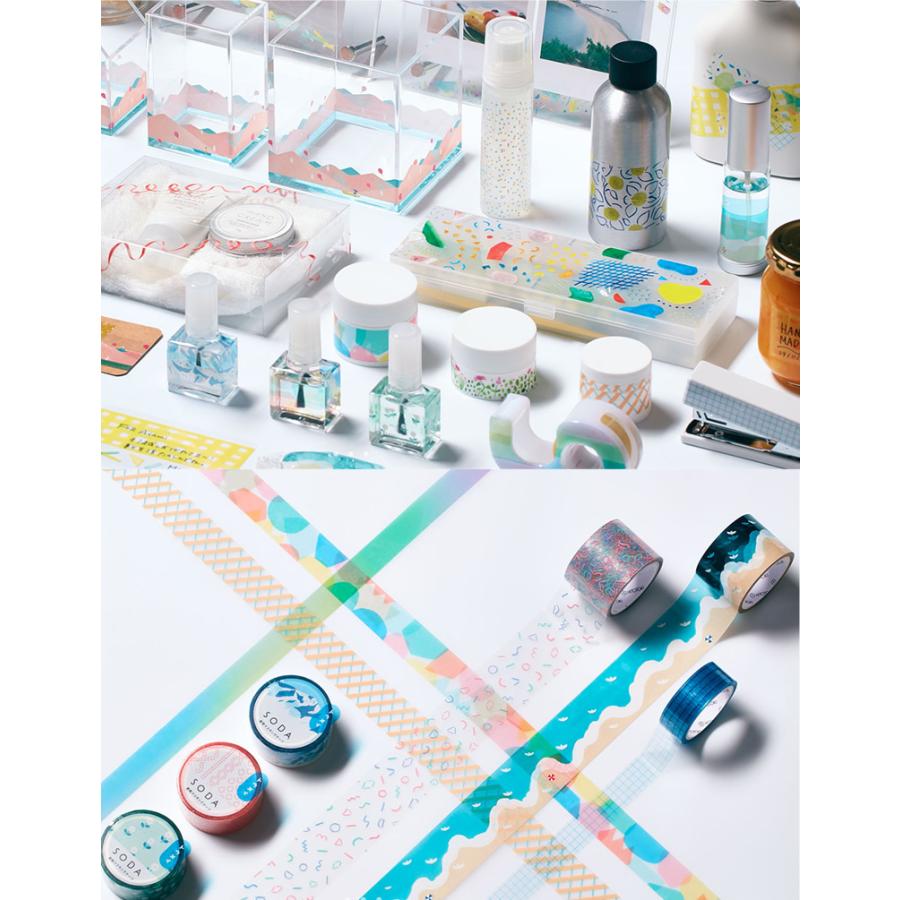 全8種類 キングジム Soda ソーダ 透明マスキングテープ 幅15mm 長さ5m Cmt15 00 貼ってはがせるかわいいマステ Hitotok ヒトトキ King Jim Cmt15 00 ぶんぐる 通販 Yahoo ショッピング