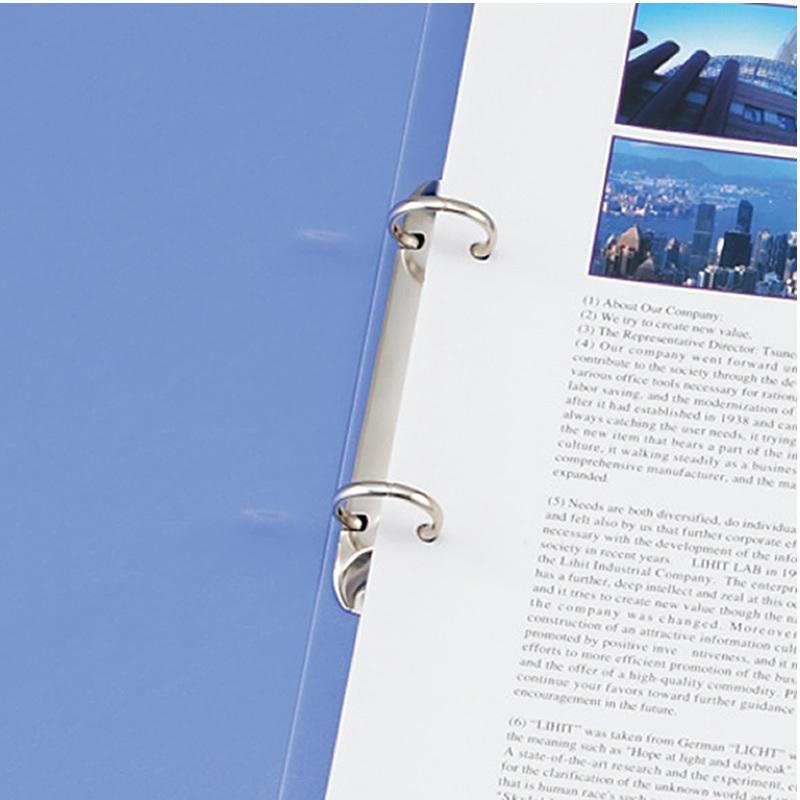 【全10色・A4-S・2穴】LIHIT LAB（リヒトラブ）／リングファイル（F-877）200枚収容できる厚型タイプ！ | LIHIT LAB. | 03