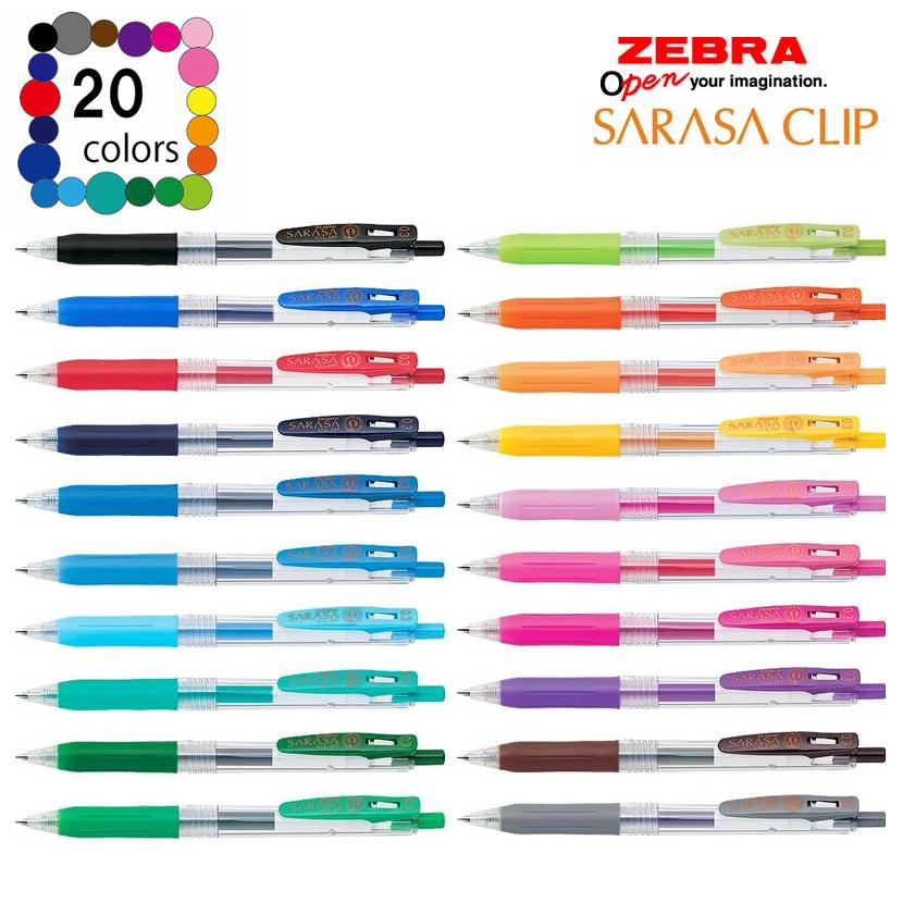 m*i様 SARASA サラサクリップのクリップ ノベルティ 非売品 15色35 ゼブラ サラサクリップ 0.3mm 黒 JJH15-BK - アスクル