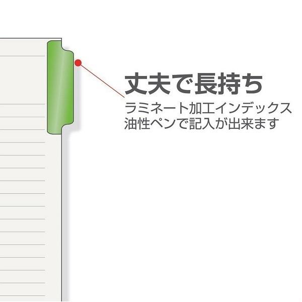 【A4ワイドサイズ】マルマン  ラミネートタブインデックス クリアポケット専用 60枚(12山×5組) 30穴（LT3012F）｜bungle｜04