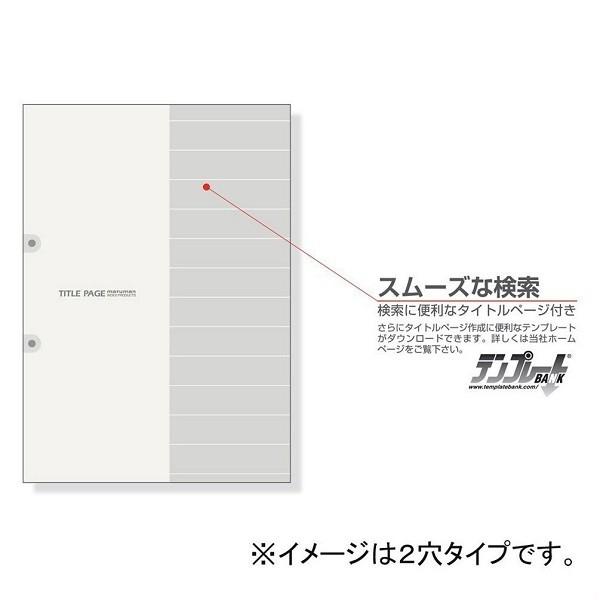 【A4サイズ】マルマン ラミネートタブインデックス ルーズリーフ 30穴 8山 8枚（LT4008）｜bungle｜06