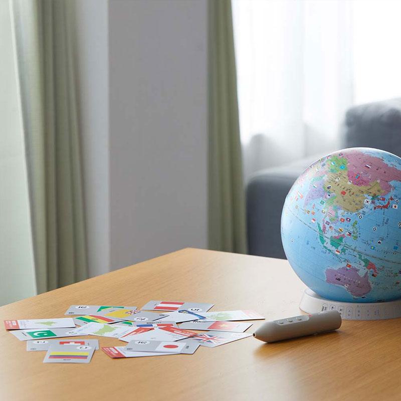 しゃべる国旗付き地球儀＆カルタ　タッチミー レイメイ藤井 購入特典付き！レイメイ藤井／しゃべる国旗付地球儀