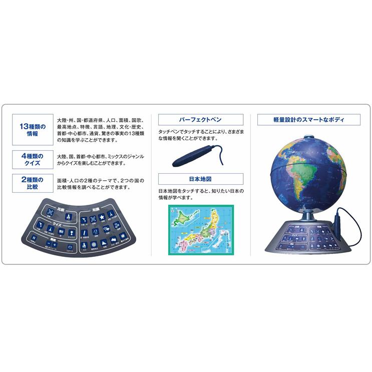 市場 ドウシシャ しゃべる地球儀 パーフェクトグローブ