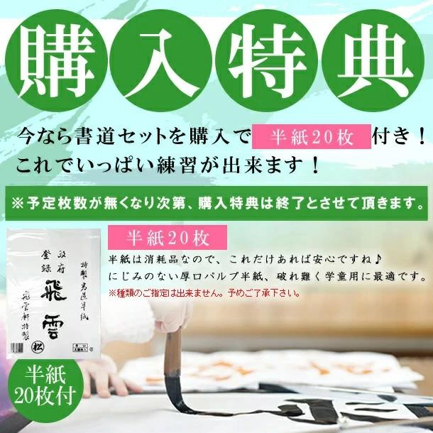 ☆【H-2-1】半紙付き！高級書道セット ハードケース（セラミック硯・2
