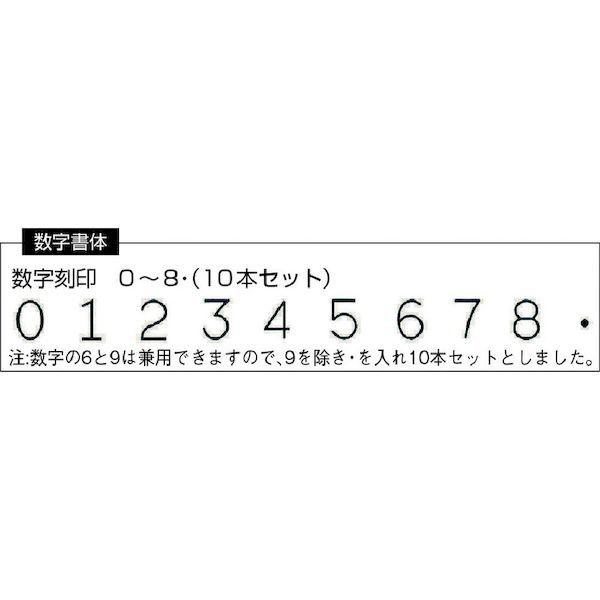 あすつく対応 「直送」 トラスコ TRUSCO SKB-40 逆数字刻印セット ４ｍｍ SKB40 228-5070