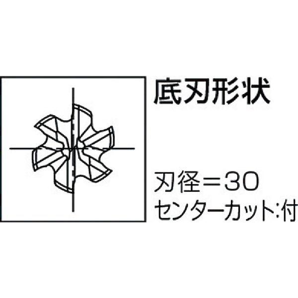 あすつく対応 「直送」 OSG WHRESF30 ハイスラフィングエンドミル ＷＸＬコート ラフィング ショート ６刃 Φ３０ 刃長４５ｍｍ ８４０８_1