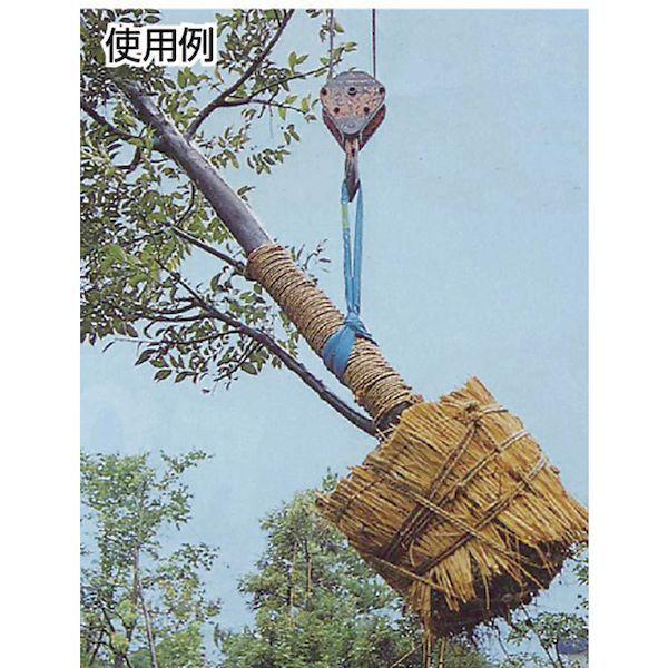 あすつく対応 「直送」 田村 HNW0200200 ラウンドスリング　ＳＳタイプ　ＨＮ−Ｗ０２０×２．０ｍ　緑色_2