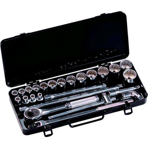 あすつく対応 「直送」 スーパー［N318S］ ソケットレンチセット 差込角９．５ｍｍ ３／８インチ 入り数：２５