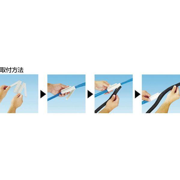 あすつく対応 「直送」 パンドウイットコーポレーション日本支社 SE25PSFRTR0 パンラップネットチューブ 難燃性タイプ SE25PSFR-T_1