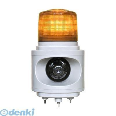 【個数：1個】日恵  VL12V-100AY直送 代引不可・他メーカー同梱不可 音声合成報知器付LED回転灯 ニコボイス【黄】 AC100V VL12V100AY