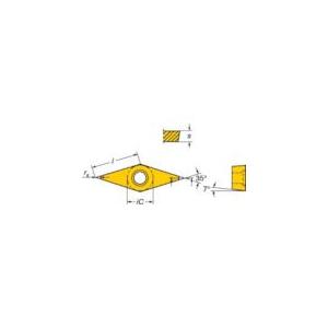 あすつく対応 「直送」 サンドビック ＳＶ VCMT110308-PM1515 【10個入】 コロターン１０７　旋削用ポジ・チップ　１５１５　ＣＯＡ_1