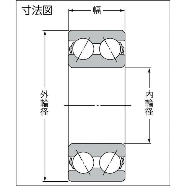 あすつく対応 「直送」 ＮＴＮ 5311SC3 複列アンギュラ玉軸受 すきま大 内径５５ｍｍ外径１２０ｍｍ幅４９．２ｍｍ 5311SC31260 tr-8198328 819-8328 エヌティ_1