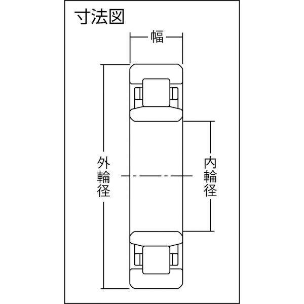 あすつく対応 「直送」 ＮＴＮ NU317C3 Ｄ シリンドリカル ＮＵ形 すきま大 内径８５ｍｍ外径１８０ｍｍ幅４１ｍｍ NU317C31260_1