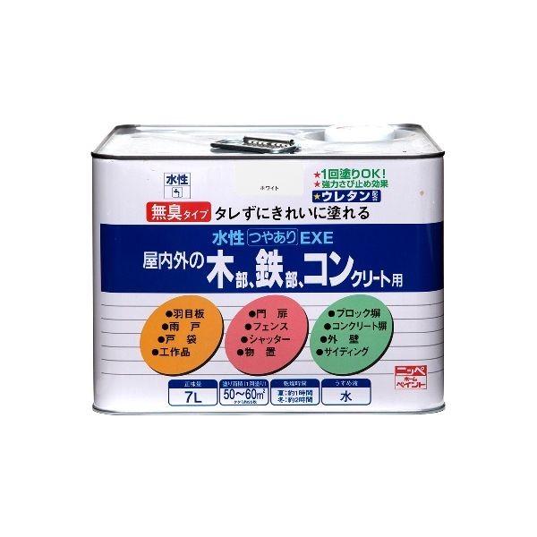 ニッペホームプロダクツ 4976124421648 直送 代引不可・他メーカー同梱不可 水性つやありEXE ライトグレー 7L ポイント10倍