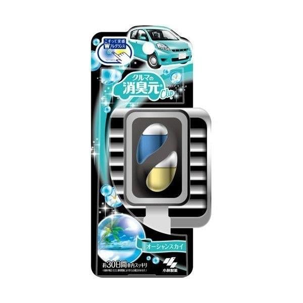 4987072031599  クルマの消臭元クリップ 黒容器オーシャンスカイ5ml