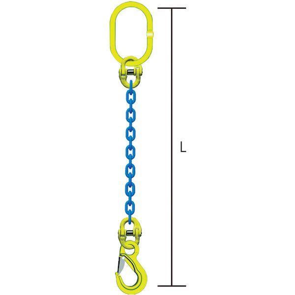 あすつく対応 「直送」 マーテック TA1-EKN-13 １本吊りチェンスリングセット Ｌ＝１．５ｍ TA1EKN13_1