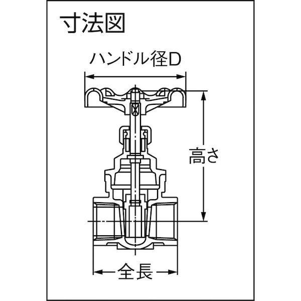 あすつく対応 「直送」 オンダ製作所 SVG2-32 ＳＶＧ２型 ゲートバルブ Ｒｃ１　１／４ SVG232_2