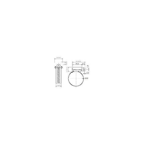 あすつく対応 「直送」 トラスコ TRUSCO TA16-155 ホースバンド15．8×Φ155mm TA16155_1