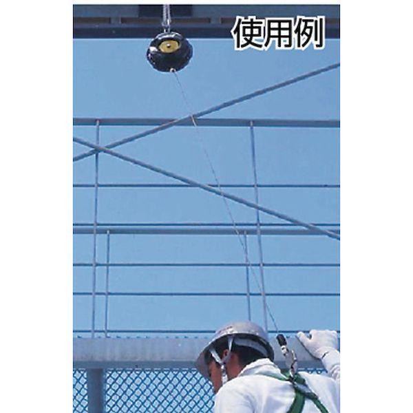 あすつく対応 「直送」 サンコー安全帯 タイタン SB-15 セイフティブロックＳＢ ワイヤーロープ式 １６ＭSB15 256-0879_1