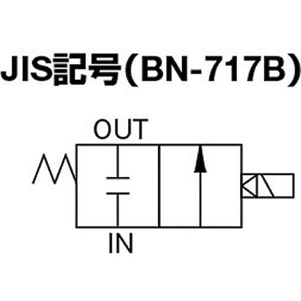あすつく対応 「直送」 日本精器 BN-717B-15-E100 ２方向電磁弁１５ＡＡＣ１００Ｖ７１７シリーズBN717B15E100 104-564_1