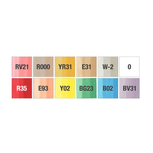 Too コピック チャオ スタート 12色 セット ブングロー 通販 Yahoo ショッピング