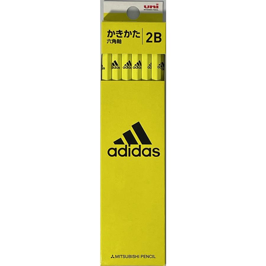 uni（三菱鉛筆） えんぴつ□アディダス adidasかきかた鉛筆 2B