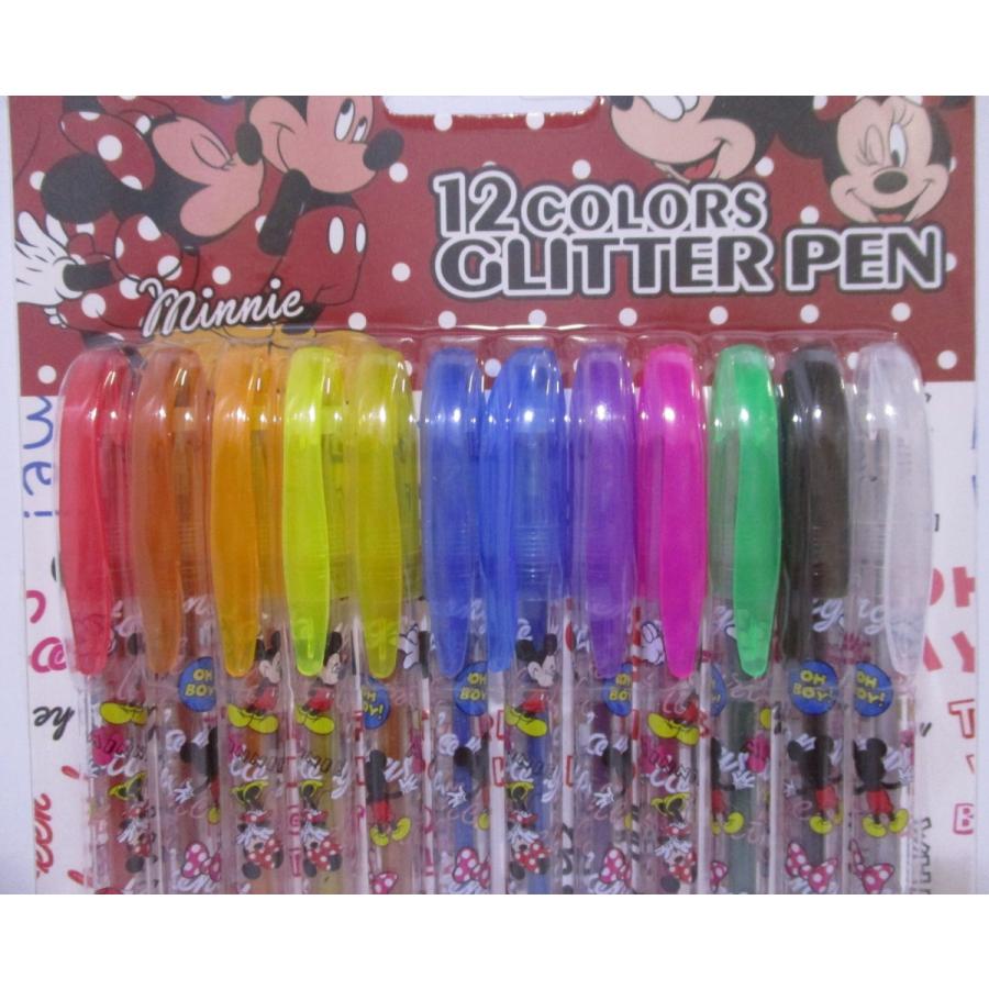 ディズニー１２色ゲルペンセット 12本 ミッキー ミニー ポストお届け送料無料 キャラクター 子供 お絵描き ボールペン ポイント消費に Glitterpen Mic 12 文具room 通販 Yahoo ショッピング