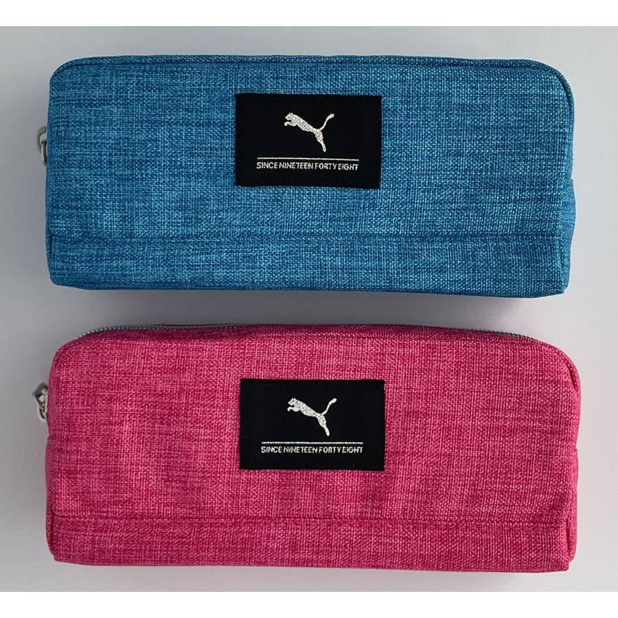 PUMA（プーマ） ペンケース「ヘザーカラーペンケース」ライトブルー