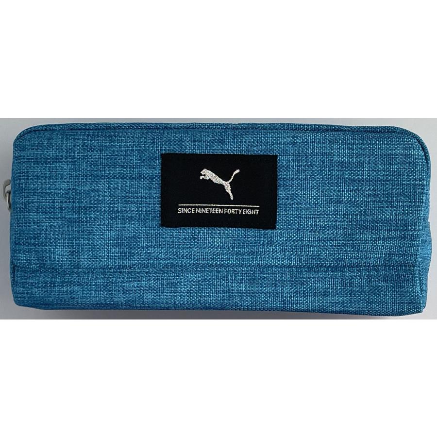 PUMA ペンケース「ヘザーカラーペンケース」ライトブルー・ ピンク