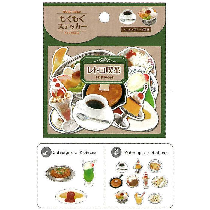 CRUX（クラックス） もぐもぐステッカー レトロ喫茶 シール