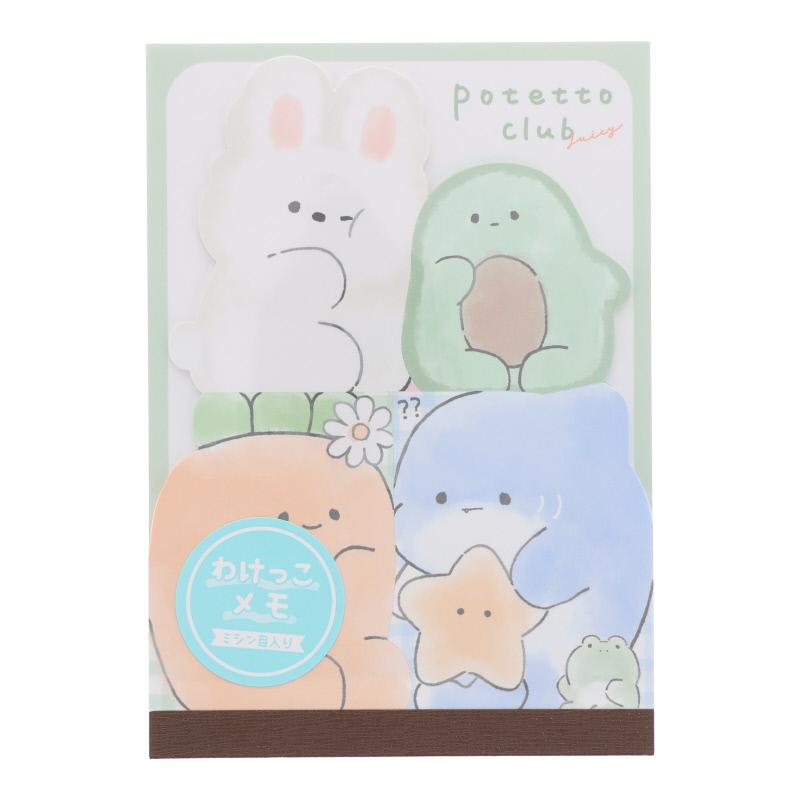 CRUX（クラックス） わけっこメモ ぽてっとクラブ 80枚 かわいい 女子
