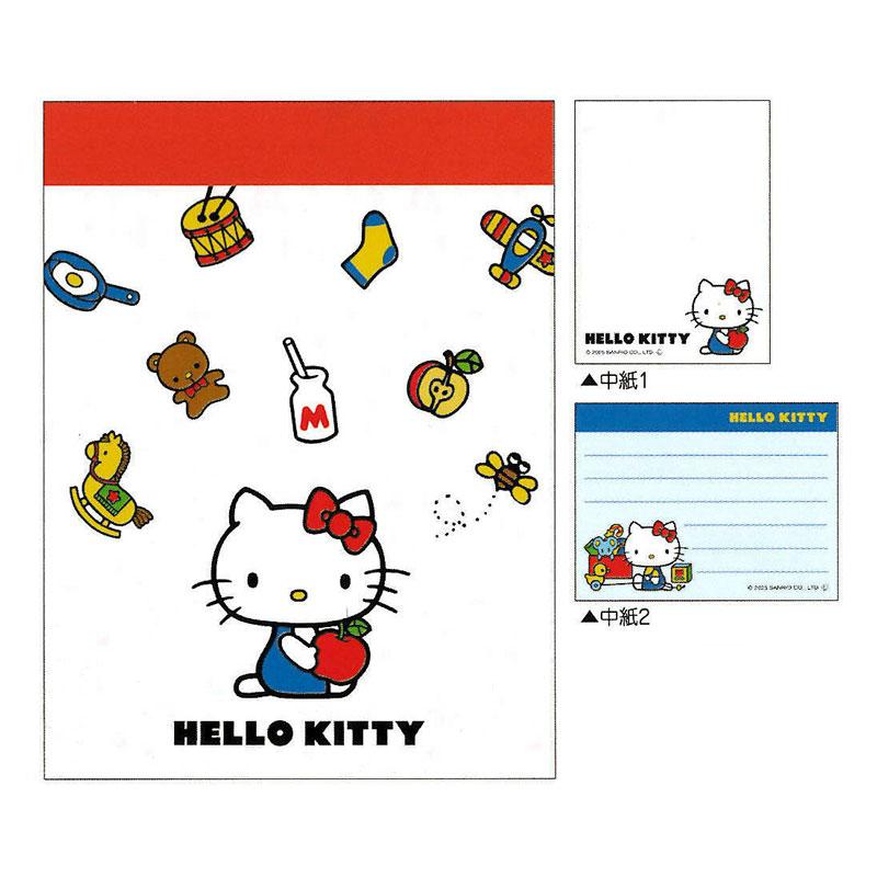 ハローキティ ホログラムメモ帳とカードホルダー2個セット