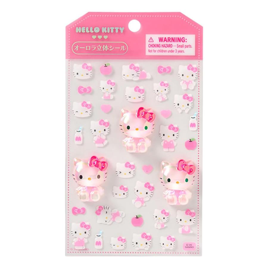 サンリオ　オーロラ立体シール　15枚 sanrio（サンリオ） オーロラ立体シール ハローキティ サンリオ